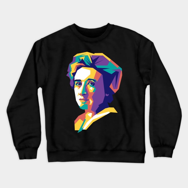 ROSA LUXEMBURG WPAP Crewneck Sweatshirt by agungsaid1234